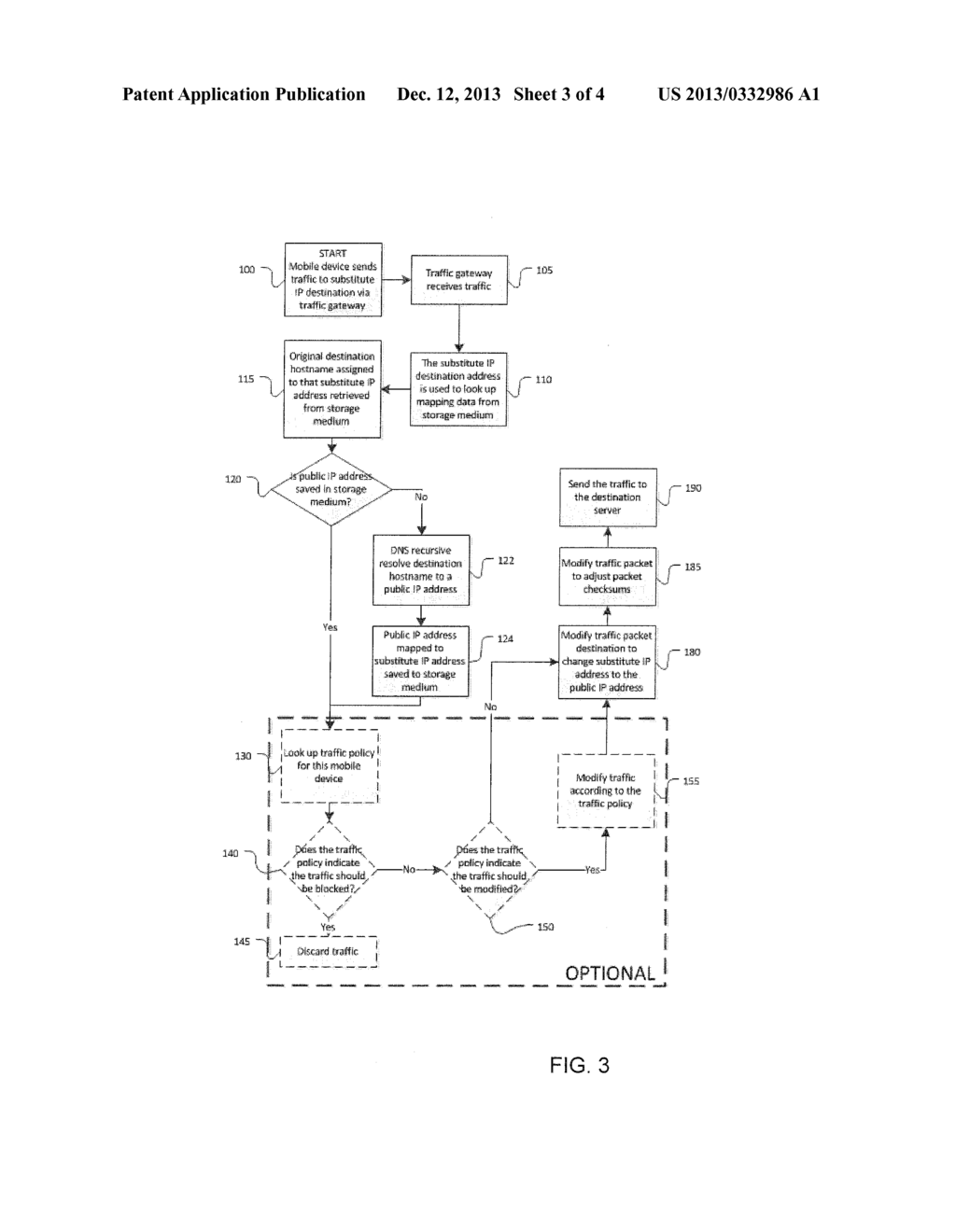 METHODS AND APPARATUS FOR DYNAMICALLY REDUCING VIRTUAL PRIVATE NETWORK     TRAFFIC FROM MOBILE DEVICES - diagram, schematic, and image 04