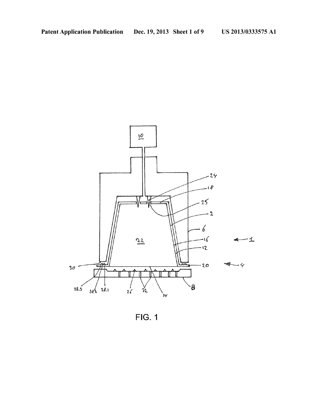 CAPSULE, SYSTEM AND METHOD FOR PREPARING A PREDETERMINED QUANTITY OF     BEVERAGE SUITABLE FOR CONSUMPTION - diagram, schematic, and image 02