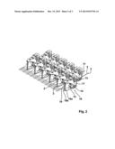 DEVICE FOR MANUFACTURING A FABRIC, AND FABRIC diagram and image