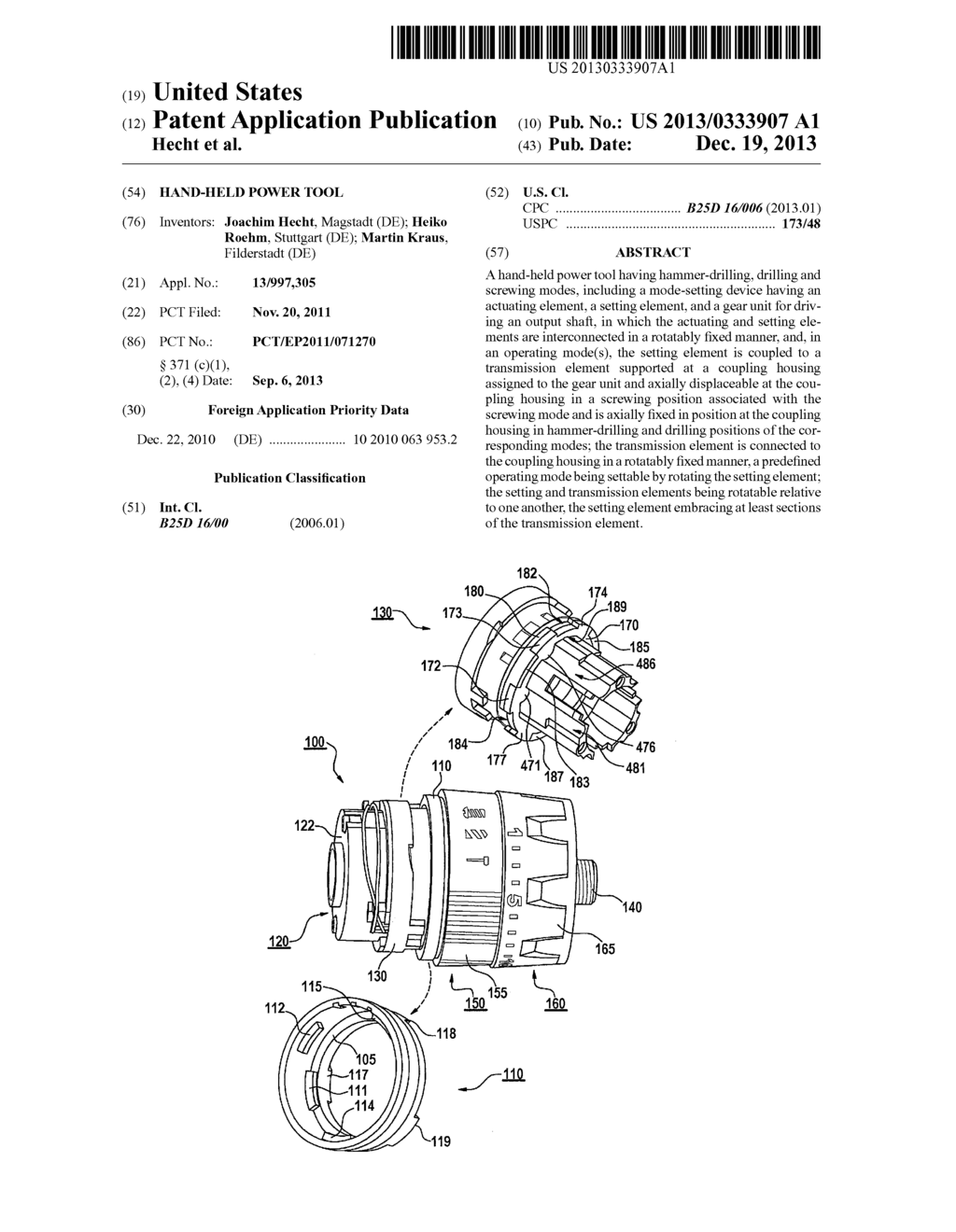 HAND-HELD POWER TOOL - diagram, schematic, and image 01