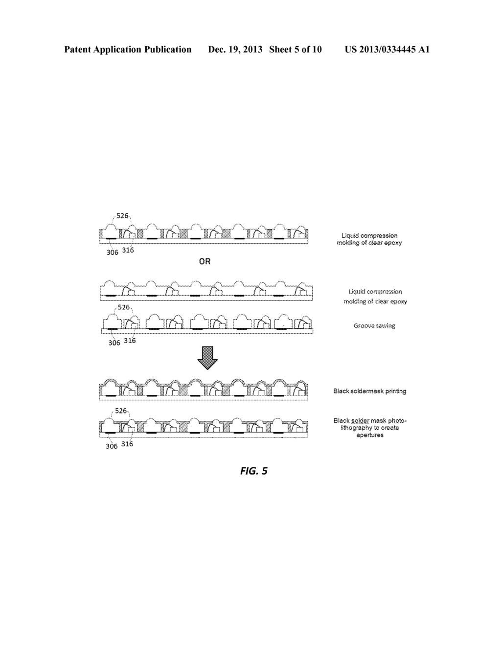 WAFER LEVEL OPTOELECTRONIC DEVICE PACKAGES AND METHODS FOR MAKING THE SAME - diagram, schematic, and image 06