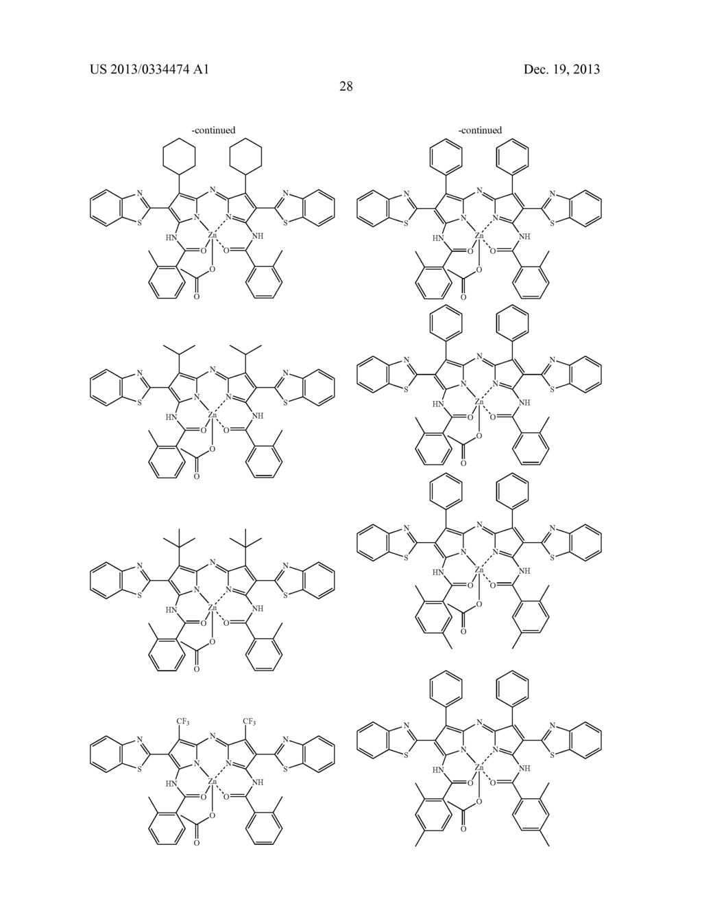 CURABLE COLORED COMPOSITIONS, COLOR FILTERS AND PROCESSES FOR PREPARING     THEM, LIQUID CRYSTAL DISPLAY DEVICES, SOLID-STATE IMAGE SENSORS, AND DYE     COMPOUNDS - diagram, schematic, and image 29