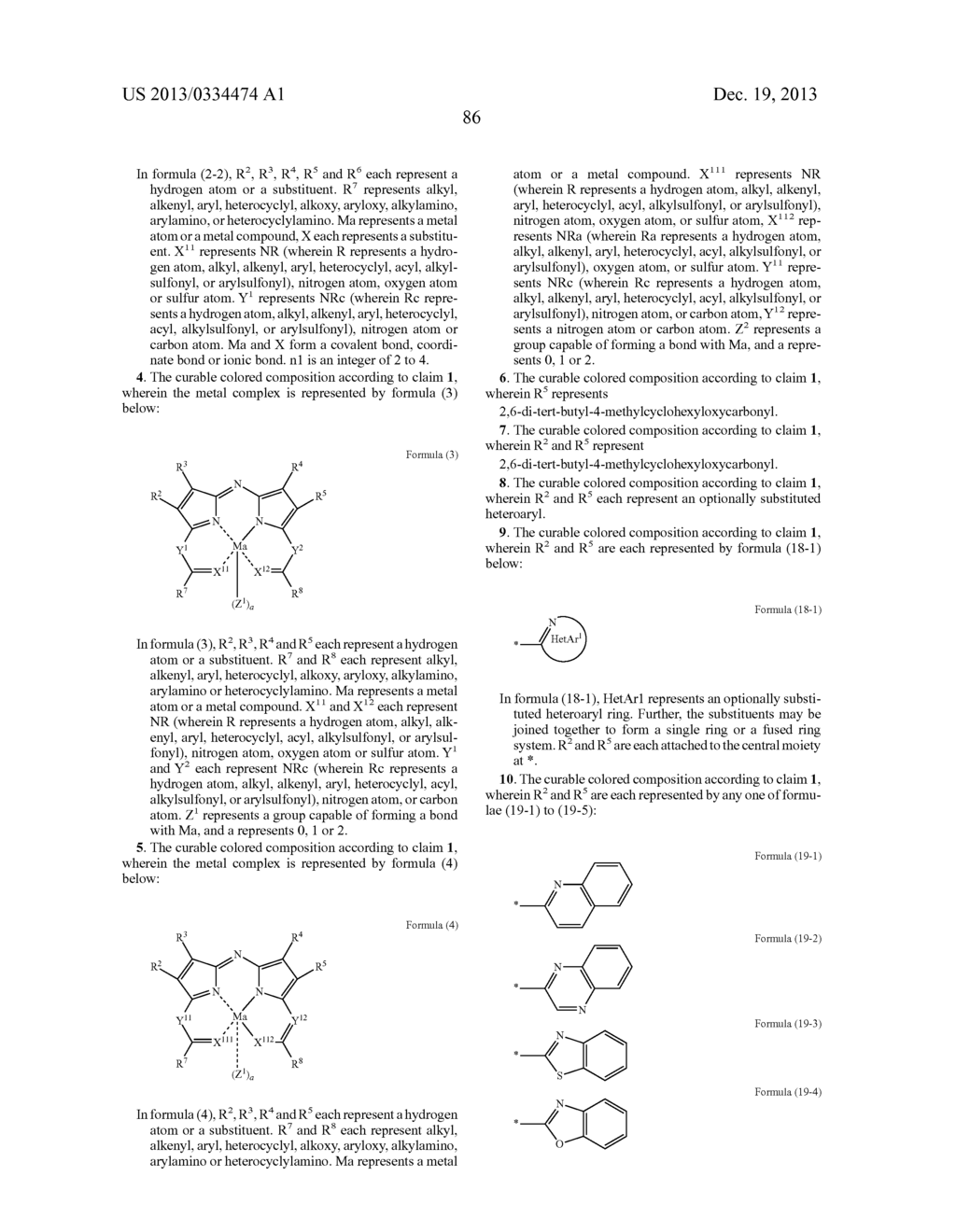 CURABLE COLORED COMPOSITIONS, COLOR FILTERS AND PROCESSES FOR PREPARING     THEM, LIQUID CRYSTAL DISPLAY DEVICES, SOLID-STATE IMAGE SENSORS, AND DYE     COMPOUNDS - diagram, schematic, and image 87