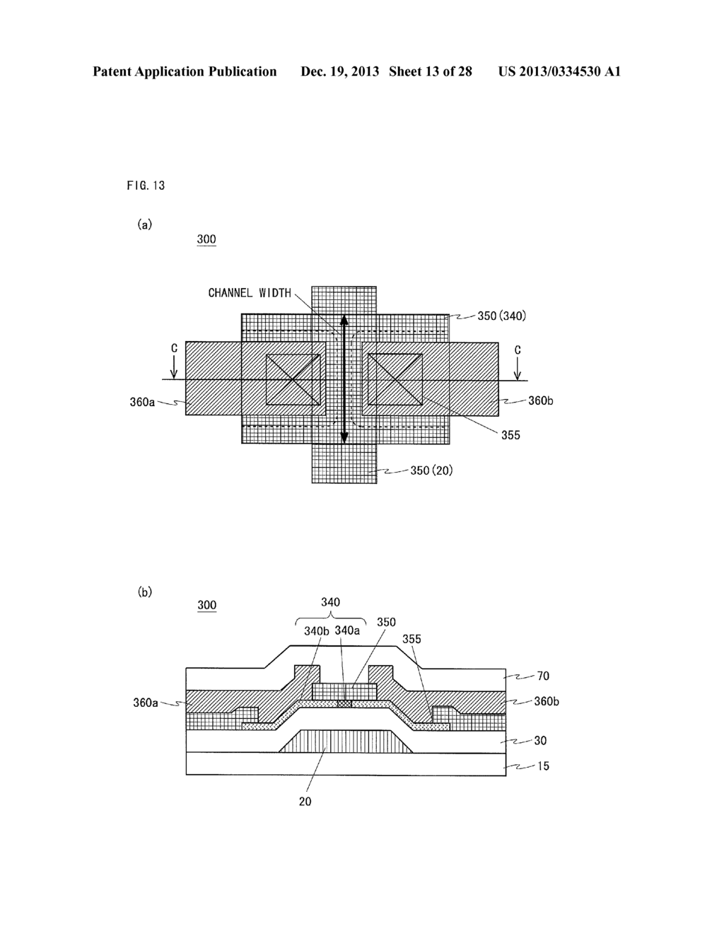 THIN FILM TRANSISTOR, MANUFACTURING METHOD THEREFOR, AND DISPLAY DEVICE - diagram, schematic, and image 14