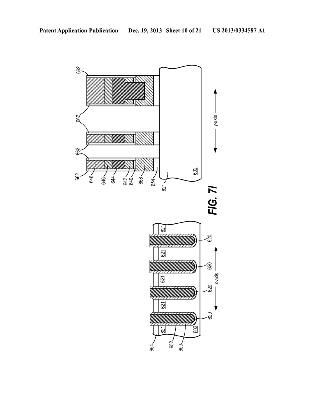 Metal Control Gate Structures And Air Gap Isolation In Non-Volatile Memory - diagram, schematic, and image 11