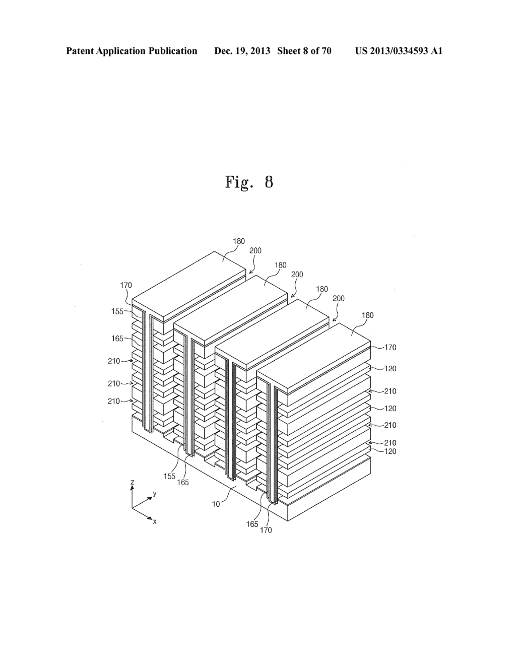 THREE-DIMENSIONAL SEMICONDUCTOR MEMORY DEVICES AND METHODS OF FABRICATING     THE SAME - diagram, schematic, and image 09