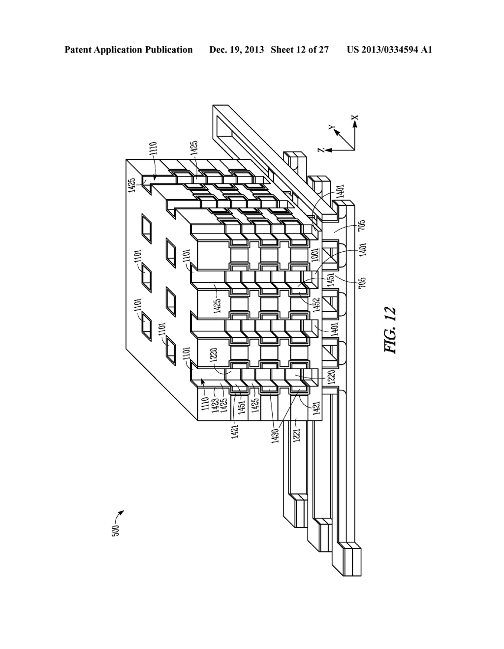 RECESSED GATE MEMORY APPARATUSES AND METHODS - diagram, schematic, and image 13