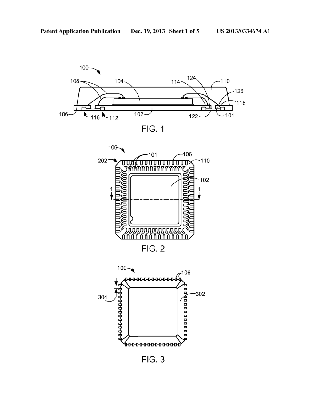 INTEGRATED CIRCUIT PACKAGING SYSTEM WITH TIEBAR-LESS DESIGN AND METHOD OF     MANUFACTURE THEREOF - diagram, schematic, and image 02