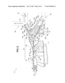 STRUCTURE FOR FRONT OF VEHICLE BODY diagram and image