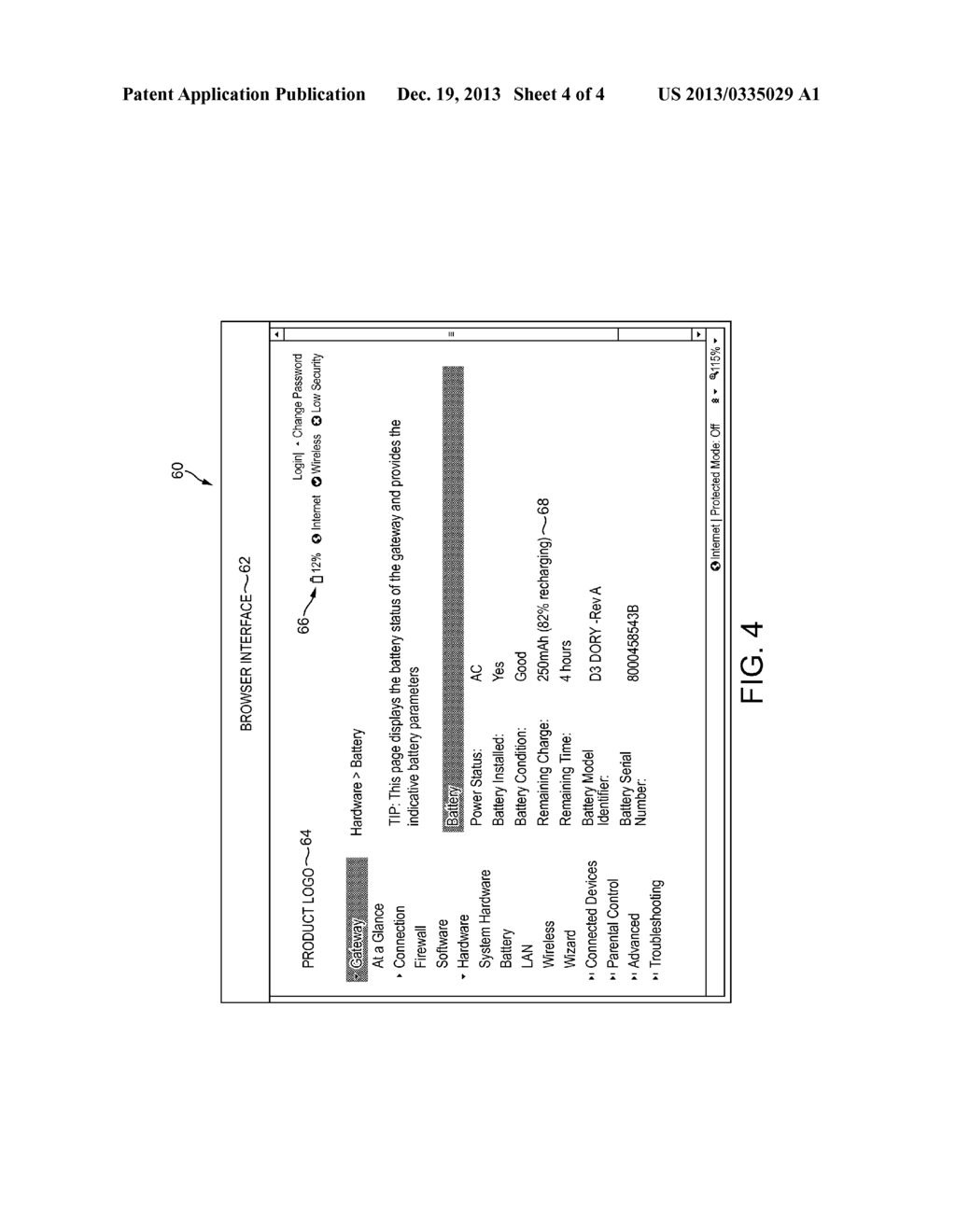 METHOD AND APPARATUS FOR DISPLAYING BATTERY STATUS - diagram, schematic, and image 05