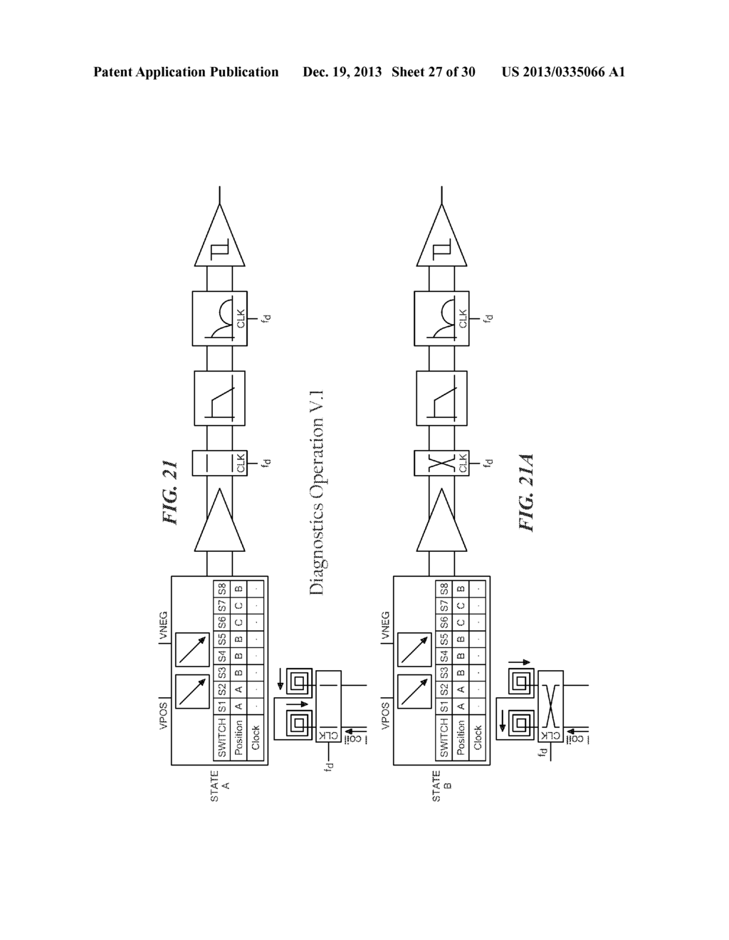 Circuits and Methods for Generating a Diagnostic Mode of Operation in a     Magnetic Field Sensor - diagram, schematic, and image 28