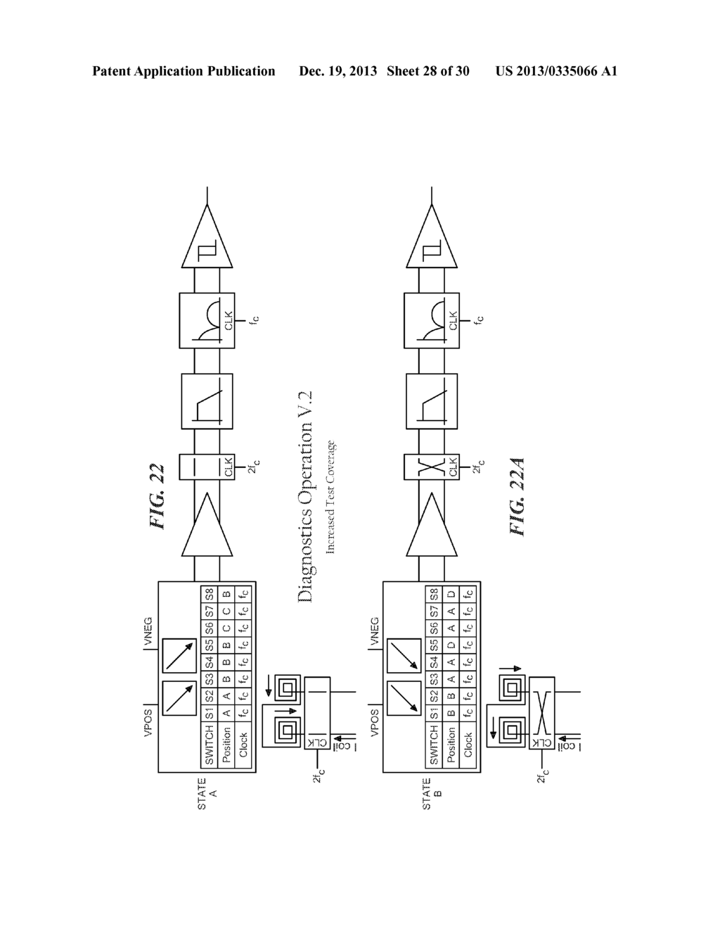 Circuits and Methods for Generating a Diagnostic Mode of Operation in a     Magnetic Field Sensor - diagram, schematic, and image 29