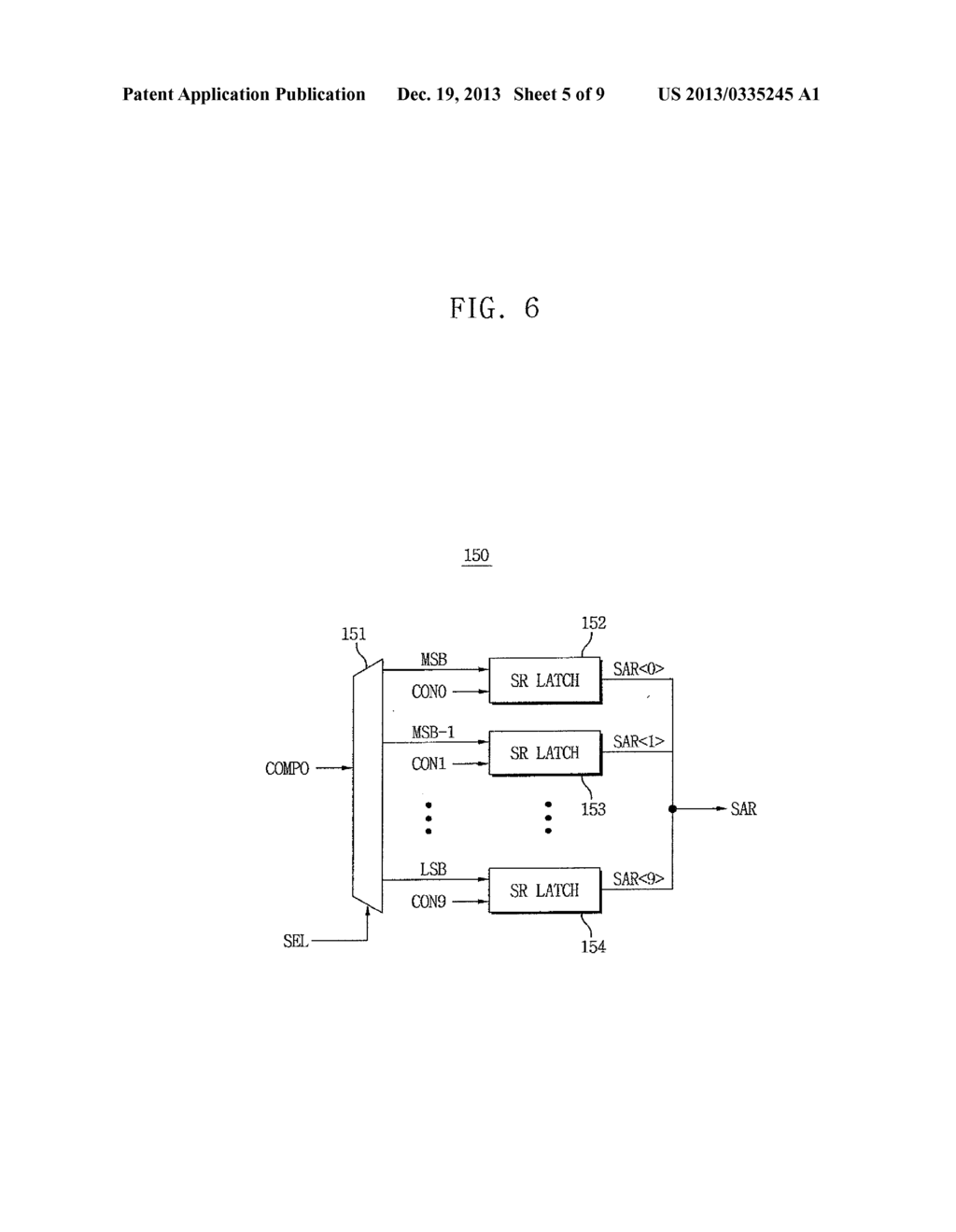 SUCCESSIVE APPROXIMATION ANALOG TO DIGITAL CONVERTER AND METHOD OF ANALOG     TO DIGITAL CONVERSION - diagram, schematic, and image 06