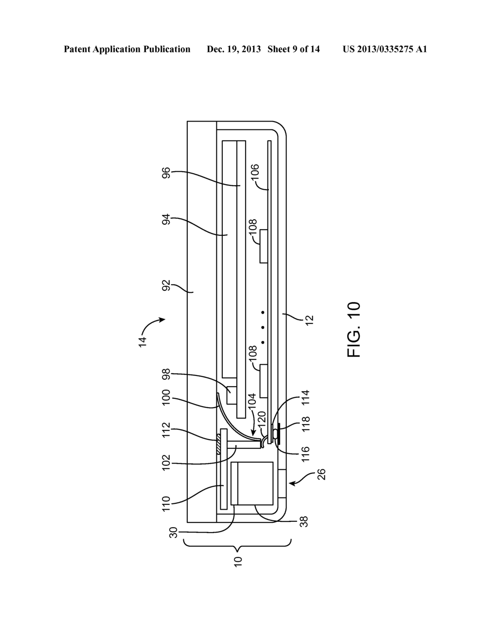 Structures for Shielding and Mounting Components in Electronic Devices - diagram, schematic, and image 10