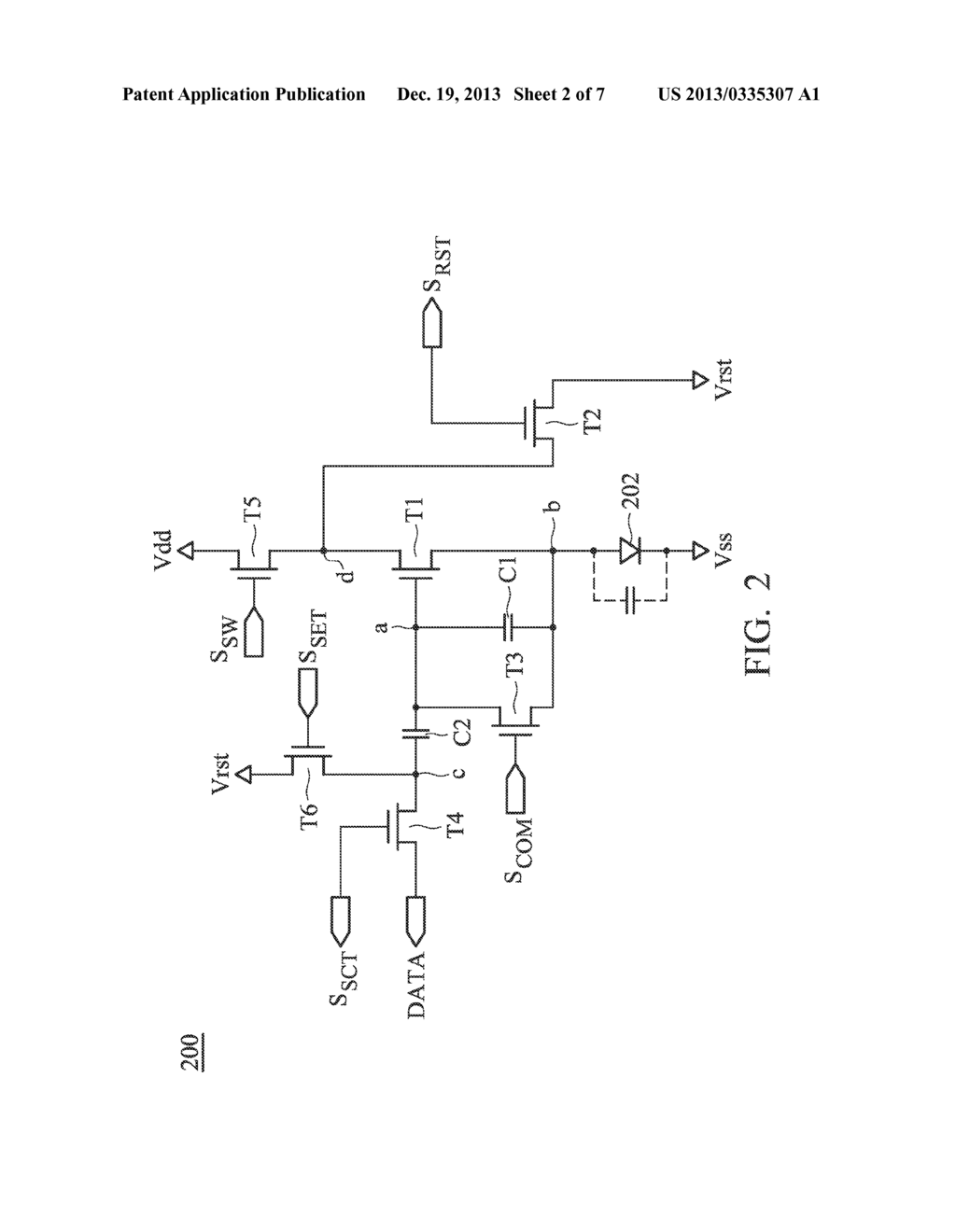 DISPLAYS WITH PIXEL CIRCUITS CAPABLE OF COMPENSATING FOR TRANSISTOR     THRESHOLD VOLTAGE DRIFT - diagram, schematic, and image 03