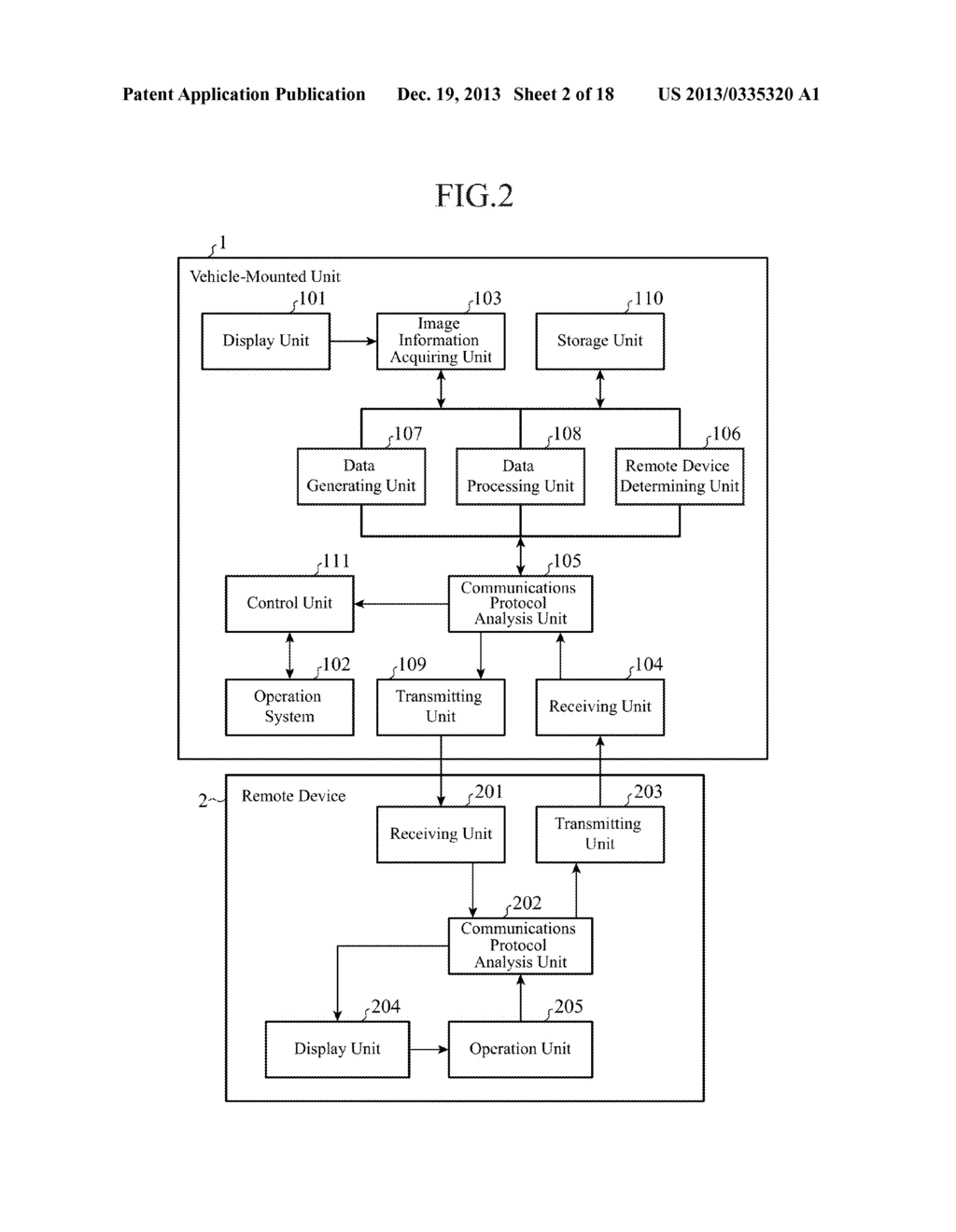 REMOTE CONTROL COMMUNICATION DEVICE AND NAVIGATION DEVICE - diagram, schematic, and image 03