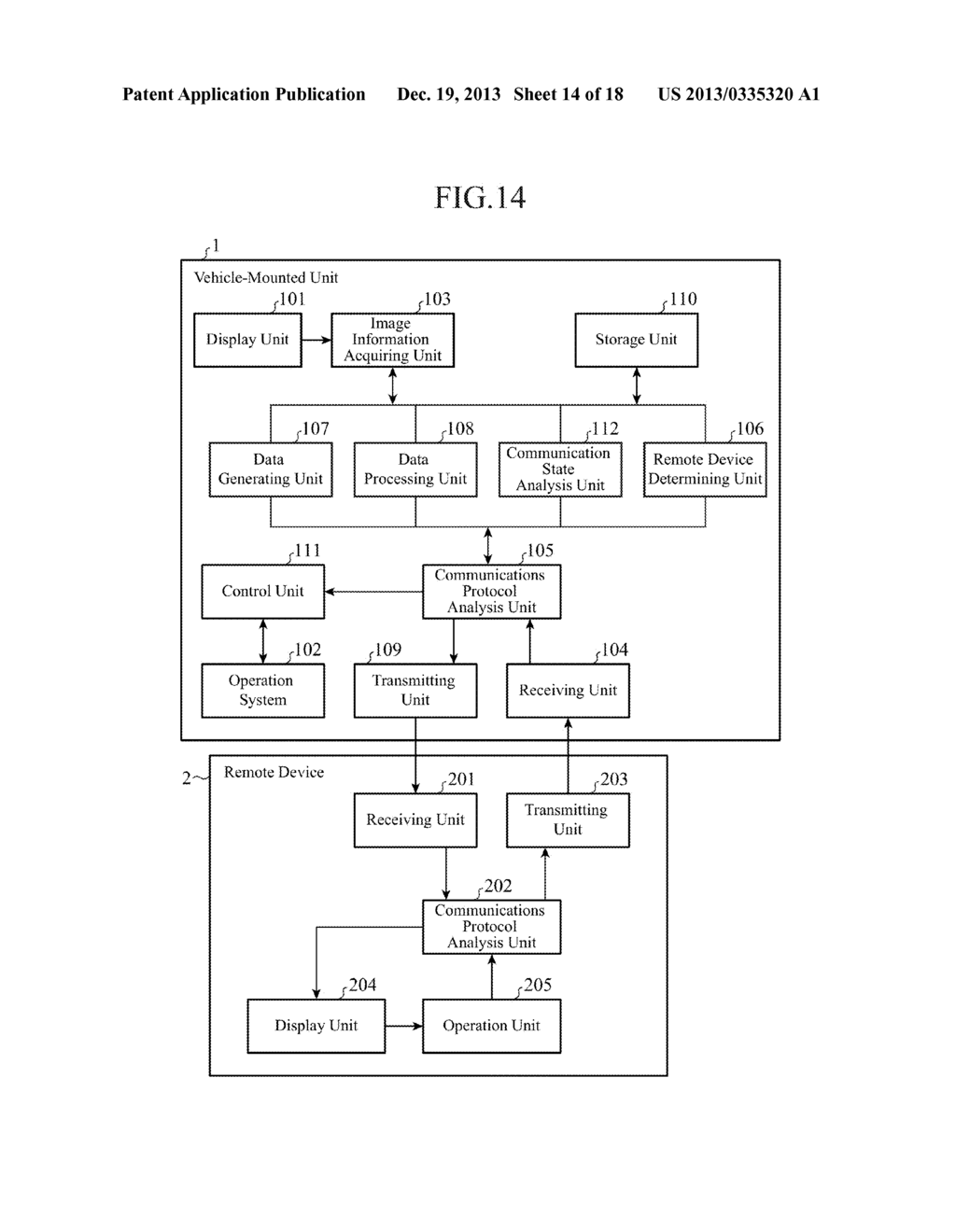 REMOTE CONTROL COMMUNICATION DEVICE AND NAVIGATION DEVICE - diagram, schematic, and image 15