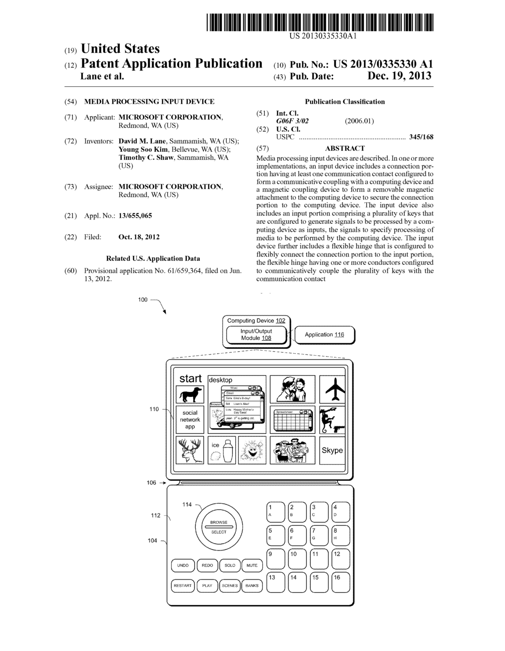 MEDIA PROCESSING INPUT DEVICE - diagram, schematic, and image 01