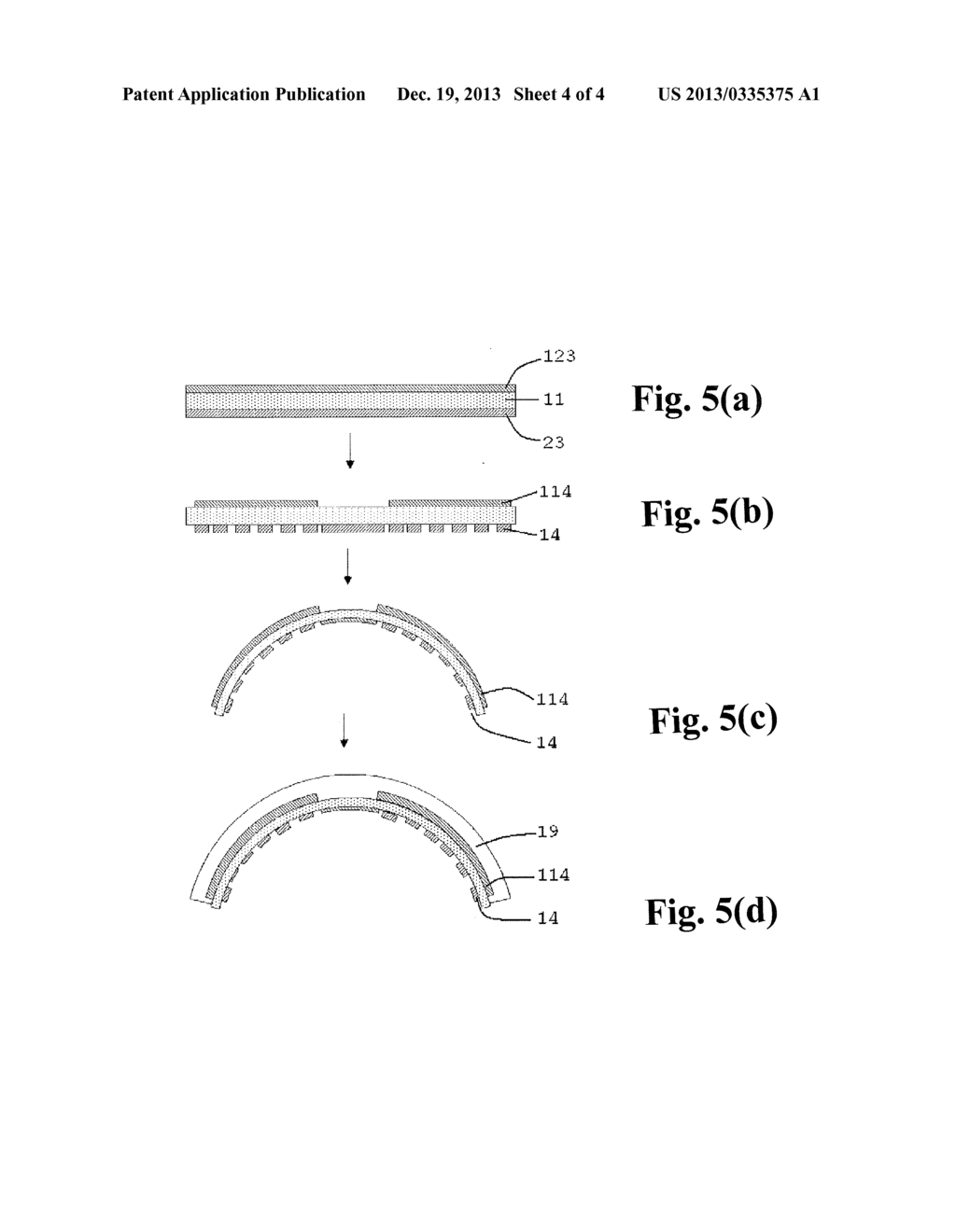 CURVED TOUCH PANEL, METHOD FOR FABRICATING THE SAME, AND DISPLAY SYSTEM     WITH THE SAME - diagram, schematic, and image 05