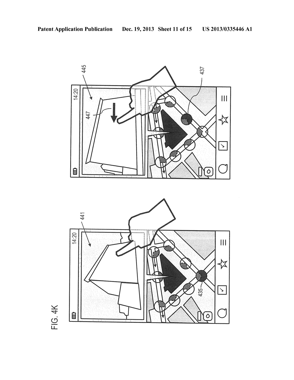 METHOD AND APPARATUS FOR CONVEYING LOCATION BASED IMAGES BASED ON A     FIELD-OF-VIEW - diagram, schematic, and image 12