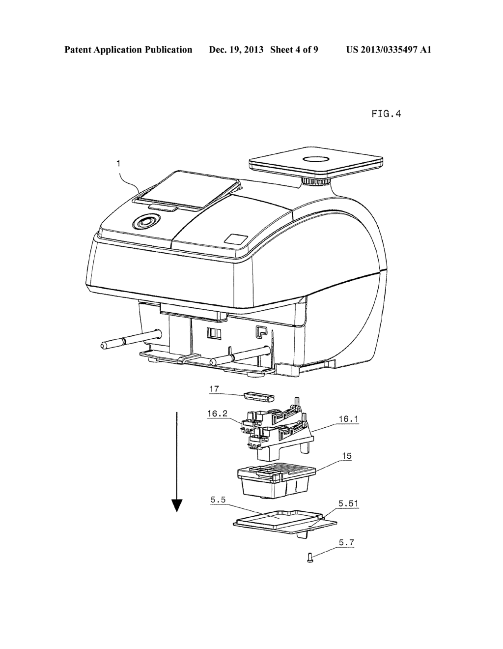 FRANKING MACHINE AND METHOD FOR SERVICING THEREOF - diagram, schematic, and image 05