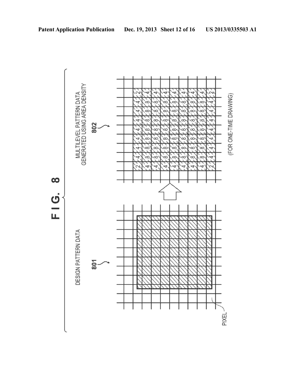 DRAWING APPARATUS, DATA PROCESSING METHOD, AND METHOD OF MANUFACTURING     ARTICLE - diagram, schematic, and image 13