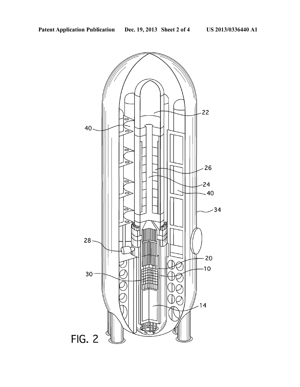 COMBINED CORE MAKEUP TANK AND HEAT REMOVAL SYSTEM FOR A SMALL MODULAR     PRESSURIZED WATER REACTOR - diagram, schematic, and image 03