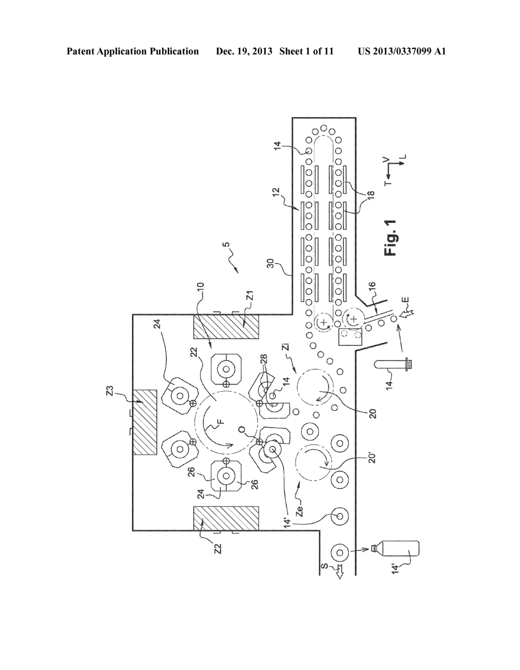 AUTOMATED SYSTEM FOR CHANGING A MOLD OF A MOLDING UNIT WITH WHICH A     MACHINE FOR MANUFACTURING CONTAINERS IS PROVIDED - diagram, schematic, and image 02