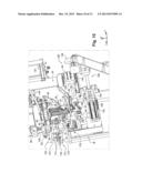 AUTOMATED SYSTEM FOR CHANGING A MOLD OF A MOLDING UNIT WITH WHICH A     MACHINE FOR MANUFACTURING CONTAINERS IS PROVIDED diagram and image