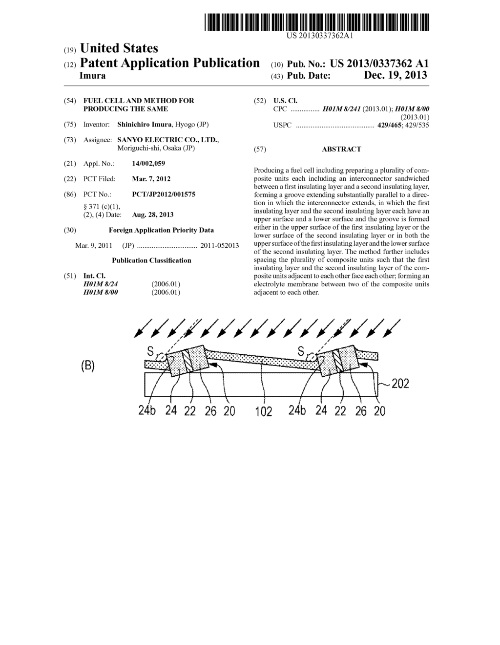 FUEL CELL AND METHOD FOR PRODUCING THE SAME - diagram, schematic, and image 01