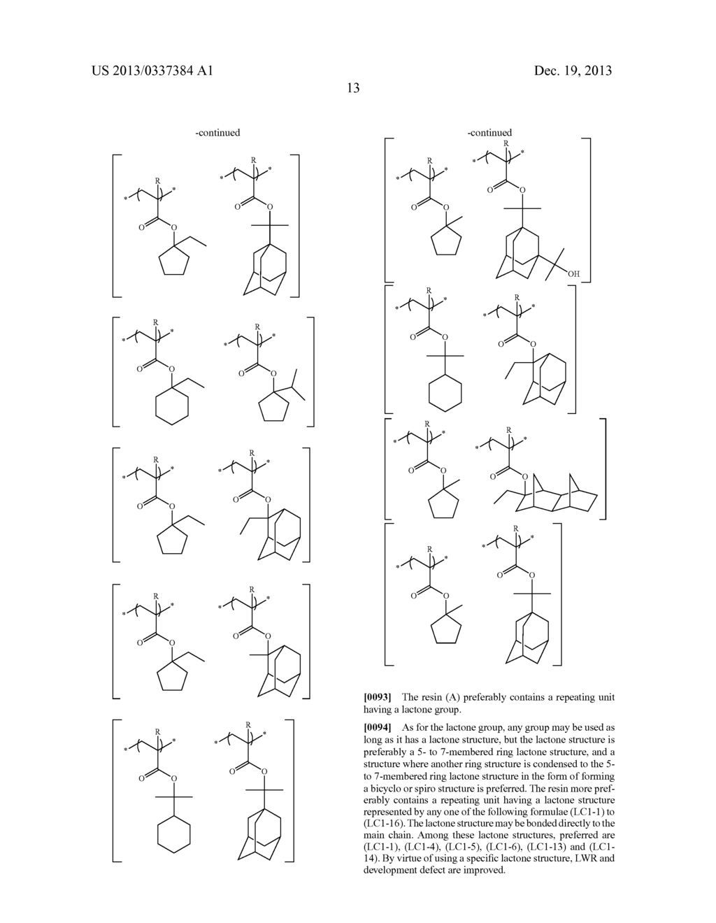 POSITIVE RESIST COMPOSITION FOR IMMERSION EXPOSURE AND PATTERN FORMING     METHOD - diagram, schematic, and image 14