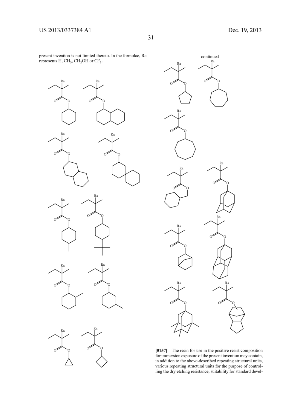 POSITIVE RESIST COMPOSITION FOR IMMERSION EXPOSURE AND PATTERN FORMING     METHOD - diagram, schematic, and image 32