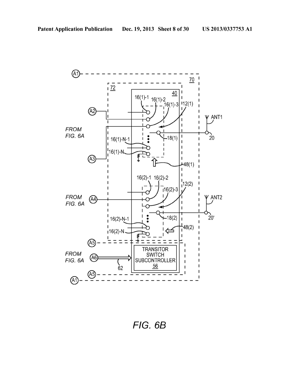 ANTENNA SWITCHING CIRCUITRY FOR A WORLDPHONE RADIO INTERFACE - diagram, schematic, and image 09