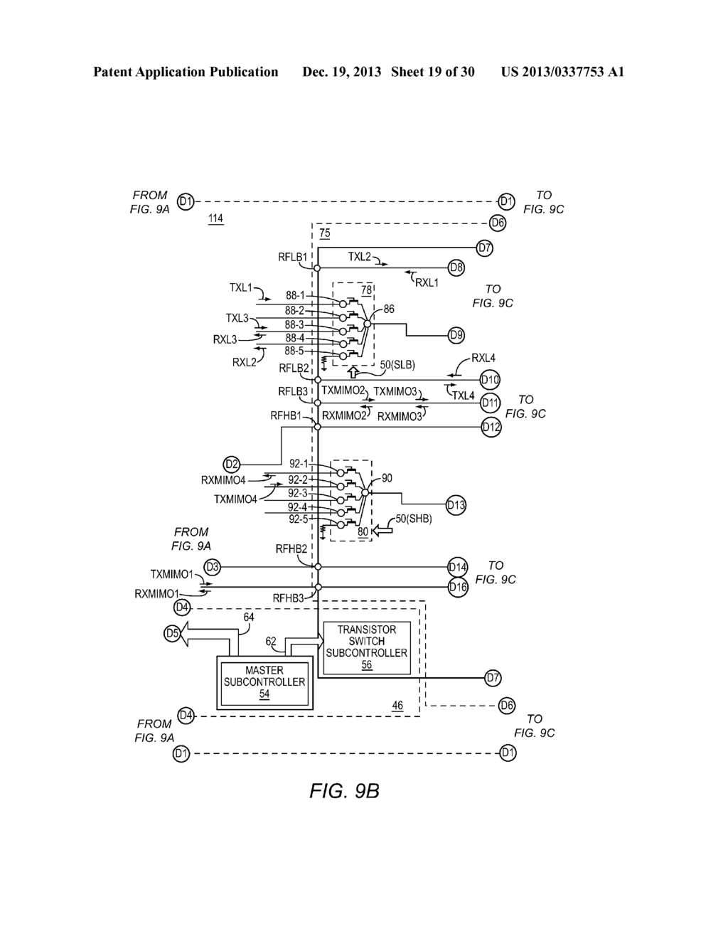 ANTENNA SWITCHING CIRCUITRY FOR A WORLDPHONE RADIO INTERFACE - diagram, schematic, and image 20