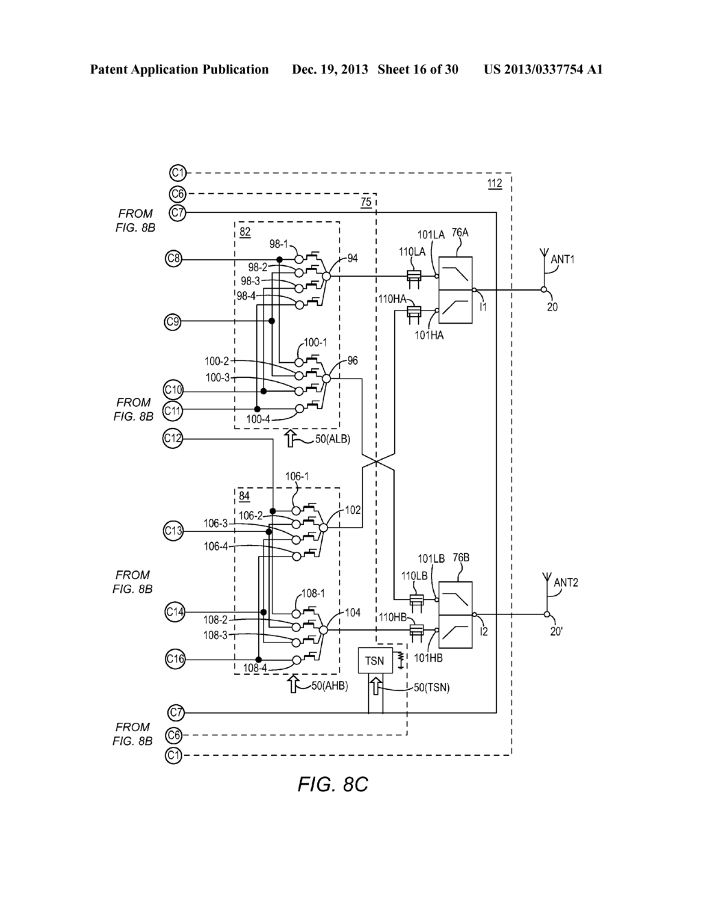 FRONT END SWITCHING CIRCUITRY FOR CARRIER AGGREGATION - diagram, schematic, and image 17