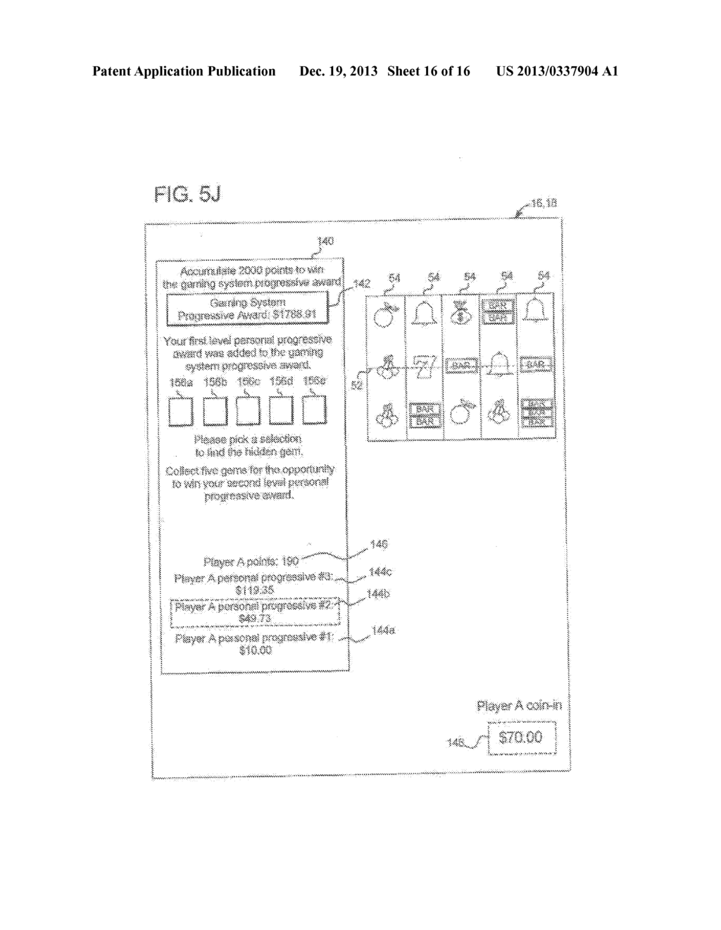 GAMING SYSTEM AND METHOD FOR PROVIDING MULTI-LEVEL PERSONAL PROGRESSIVE     AWARDS - diagram, schematic, and image 17