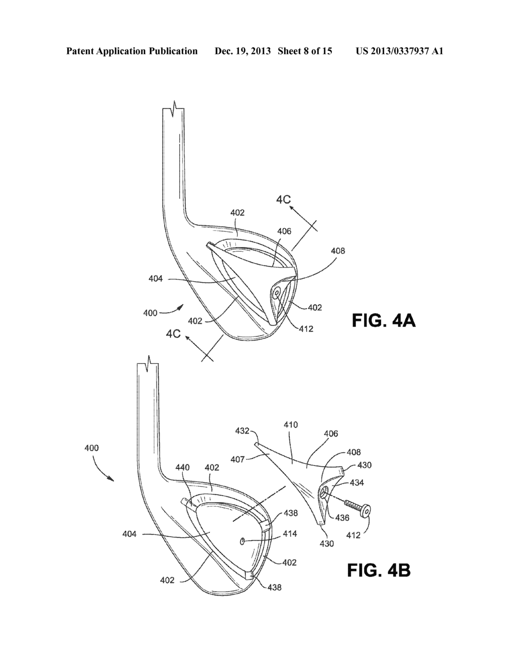 Golf Clubs and Golf Club Heads with Adjustable Center of Gravity and     Moment of Inertia Characteristics - diagram, schematic, and image 09