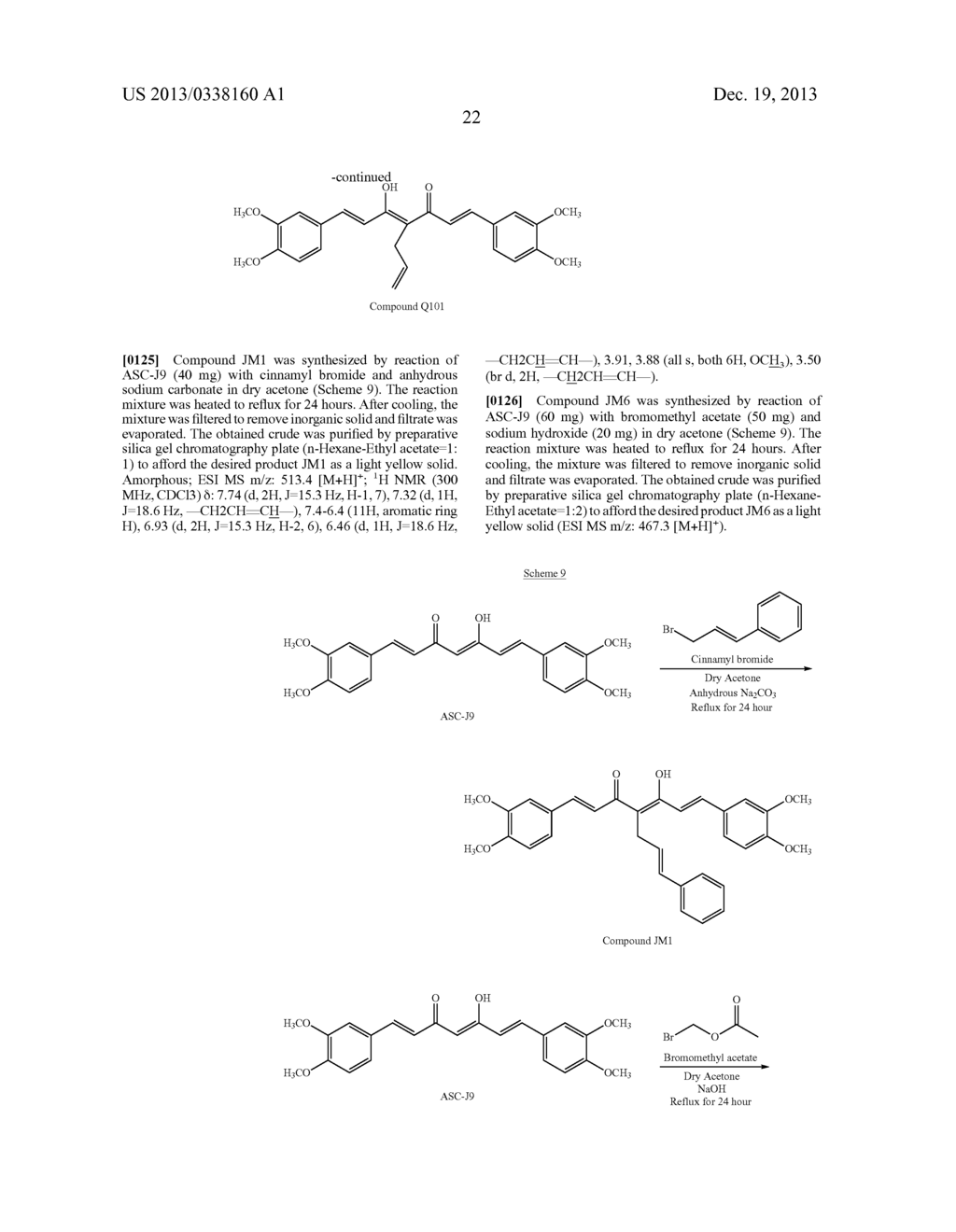 Compounds with (1E,     6E)-1,7-bis-(3,4-dimethoxyphenyl)-4,4-disubstituted-hepta-1,6-diene-3,5-d-    ione structural scaffold, their biological activity, and uses thereof - diagram, schematic, and image 43
