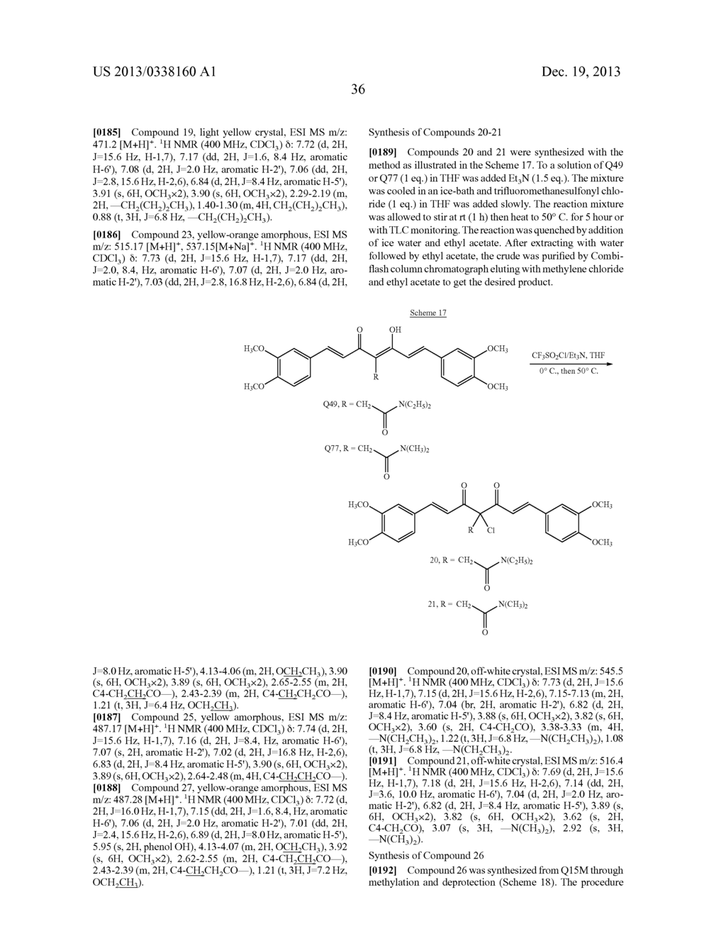 Compounds with (1E,     6E)-1,7-bis-(3,4-dimethoxyphenyl)-4,4-disubstituted-hepta-1,6-diene-3,5-d-    ione structural scaffold, their biological activity, and uses thereof - diagram, schematic, and image 57