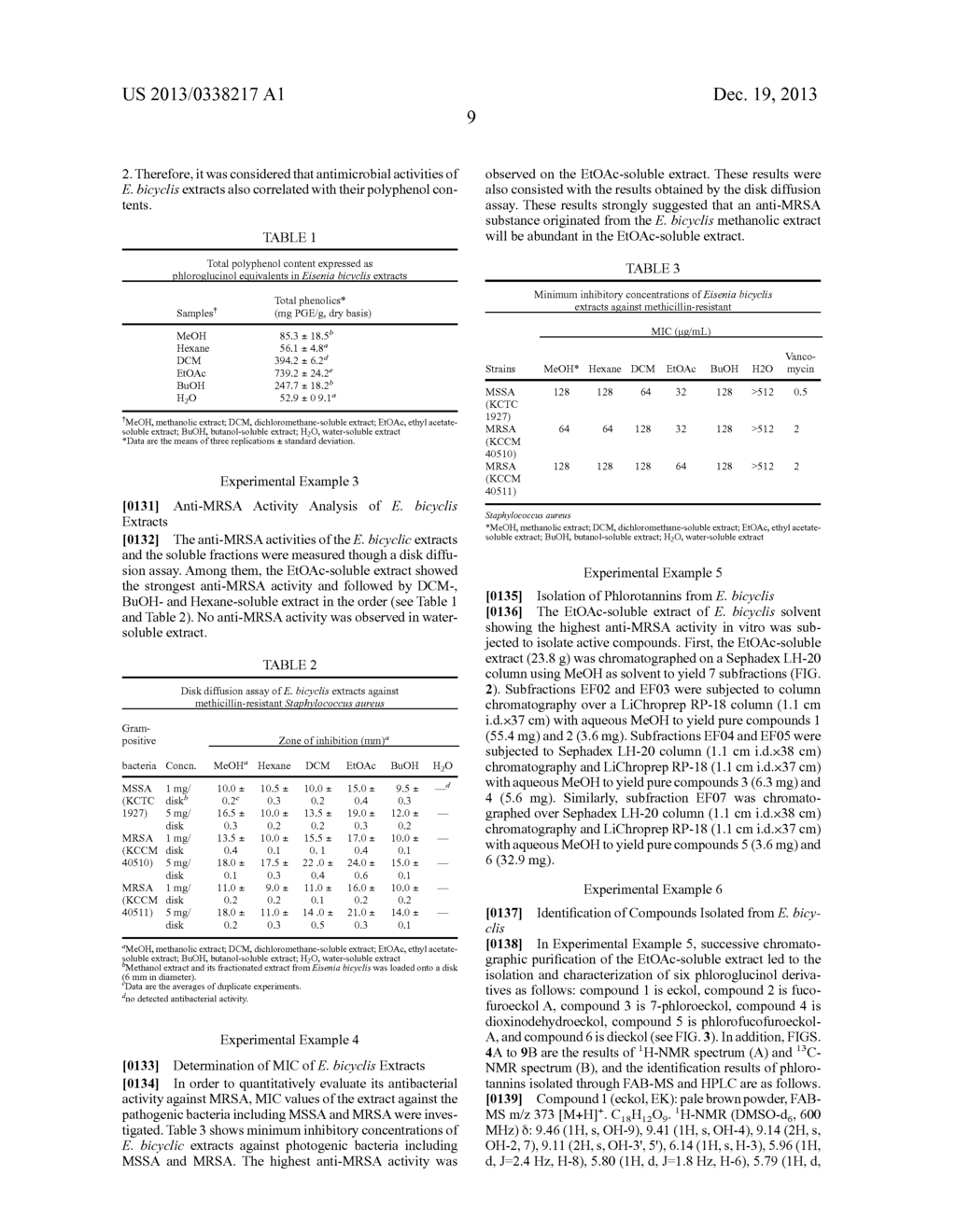 ANTIBIOTIC COMPOSITION INCLUDING PHLOROTANNIN COMPOUND DERIVED FROM     EISENIA BICYCLIS AS EFFECTIVE COMPONENT - diagram, schematic, and image 23