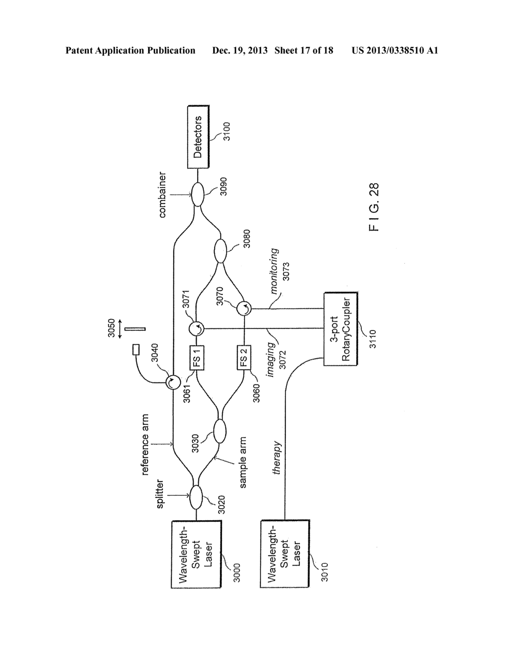 APPARATUS FOR APPLYING A PLURALITY OF ELECTRO-MAGNETIC RADIATIONS TO A     SAMPLE - diagram, schematic, and image 18