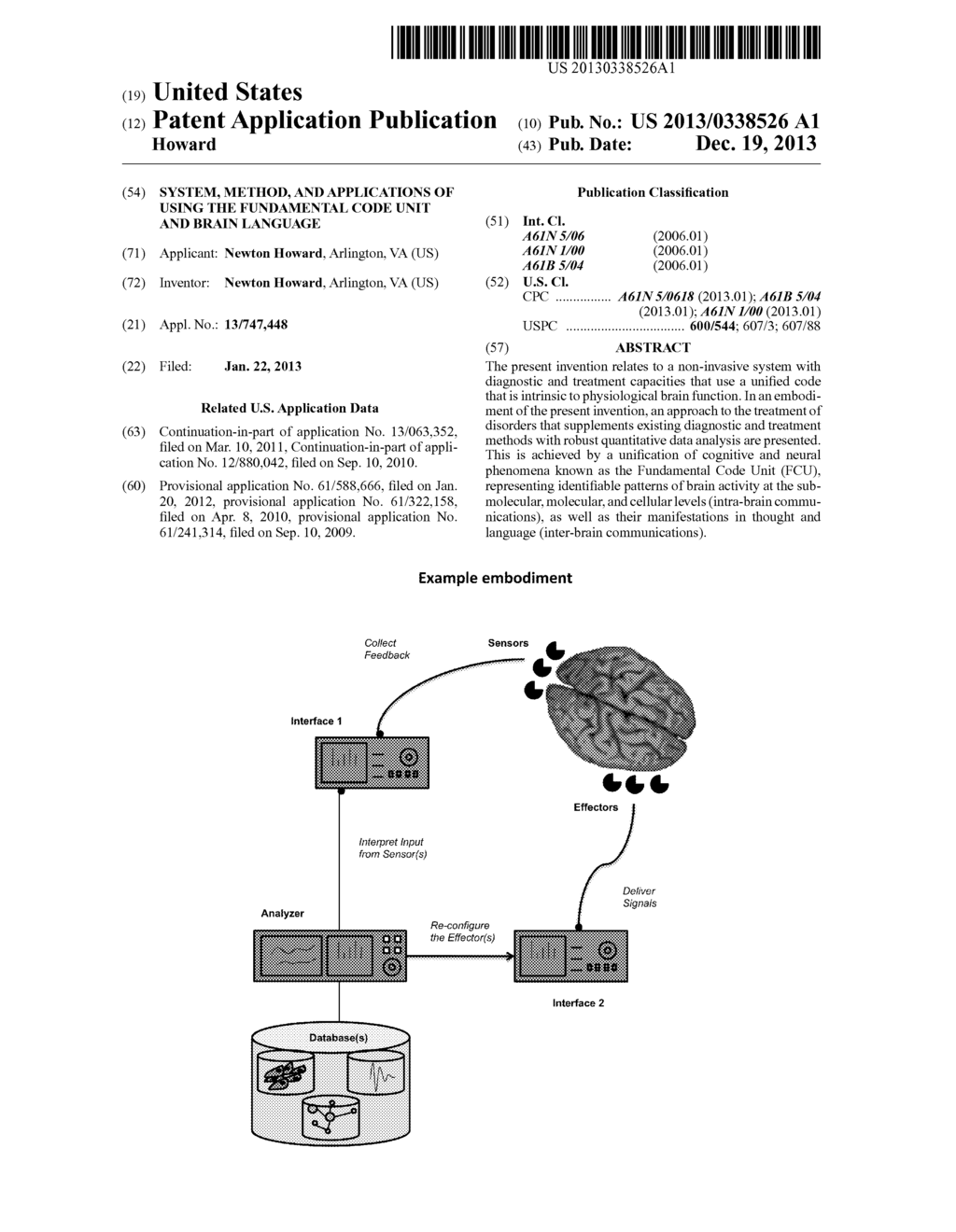 System, Method, and Applications of Using the Fundamental Code Unit and     Brain Language - diagram, schematic, and image 01