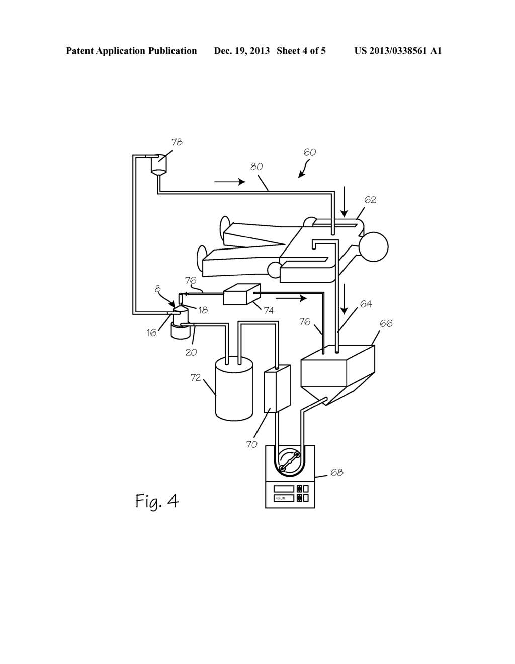 METHOD AND APPARATUS FOR REMOVAL OF GAS BUBBLES FROM BLOOD - diagram, schematic, and image 05