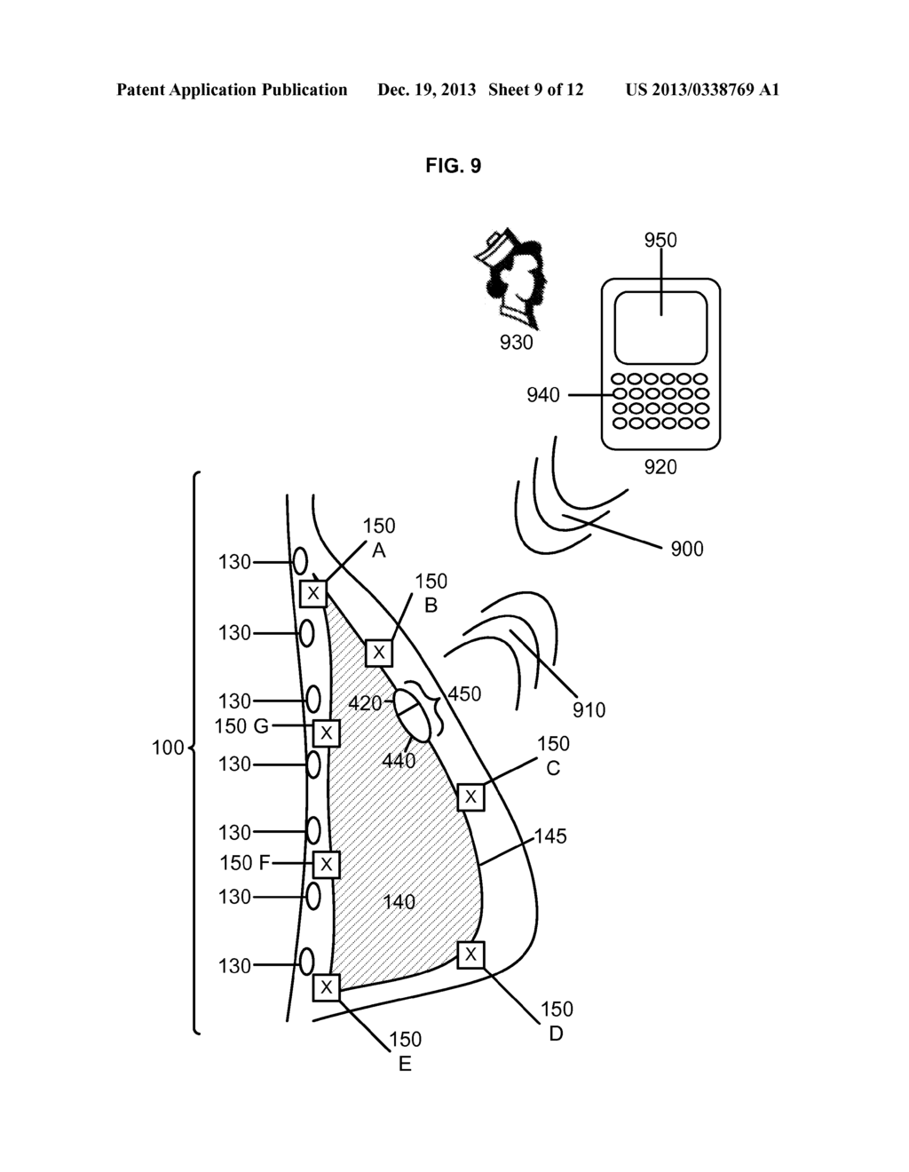 BREAST IMPLANT WITH ANALYTE SENSORS RESPONSIVE TO EXTERNAL POWER SOURCE - diagram, schematic, and image 10