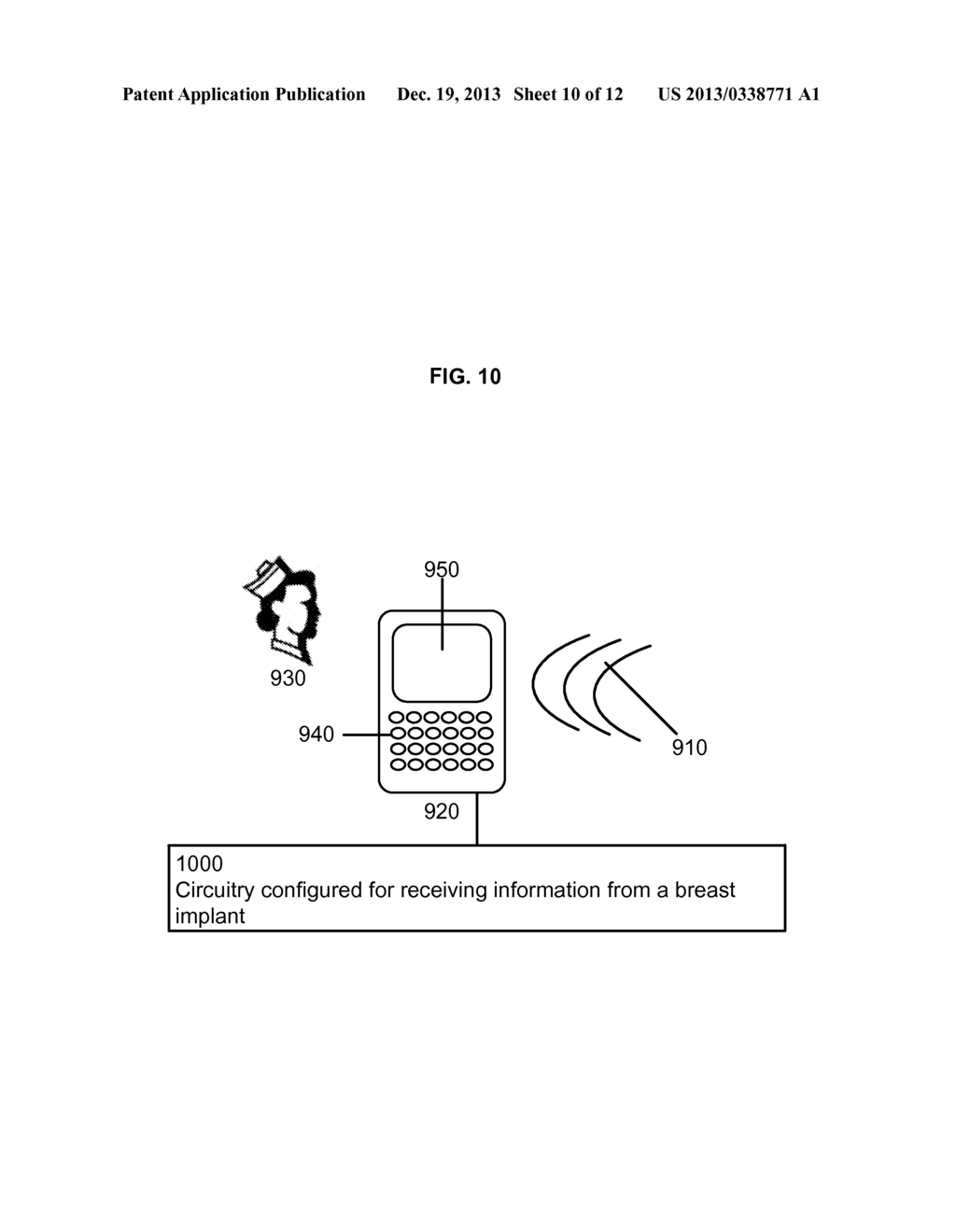 BREAST IMPLANT WITH COVERING AND ANALYTE SENSORS RESPONSIVE TO EXTERNAL     POWER SOURCE - diagram, schematic, and image 11