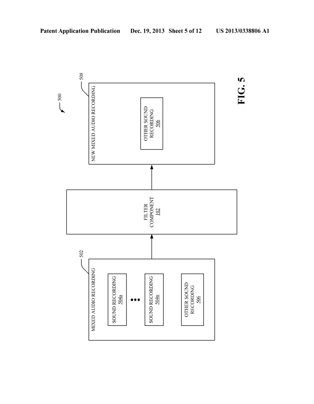 SYSTEM AND METHOD FOR SELECTIVE REMOVAL OF AUDIO CONTENT FROM A MIXED     AUDIO RECORDING - diagram, schematic, and image 06