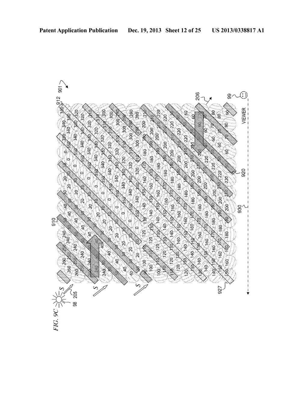 METHOD AND APPARATUS FOR PRODUCING LIGHT-RESPONSIVE SURFACES ON OPAQUE     MATERIALS - diagram, schematic, and image 13