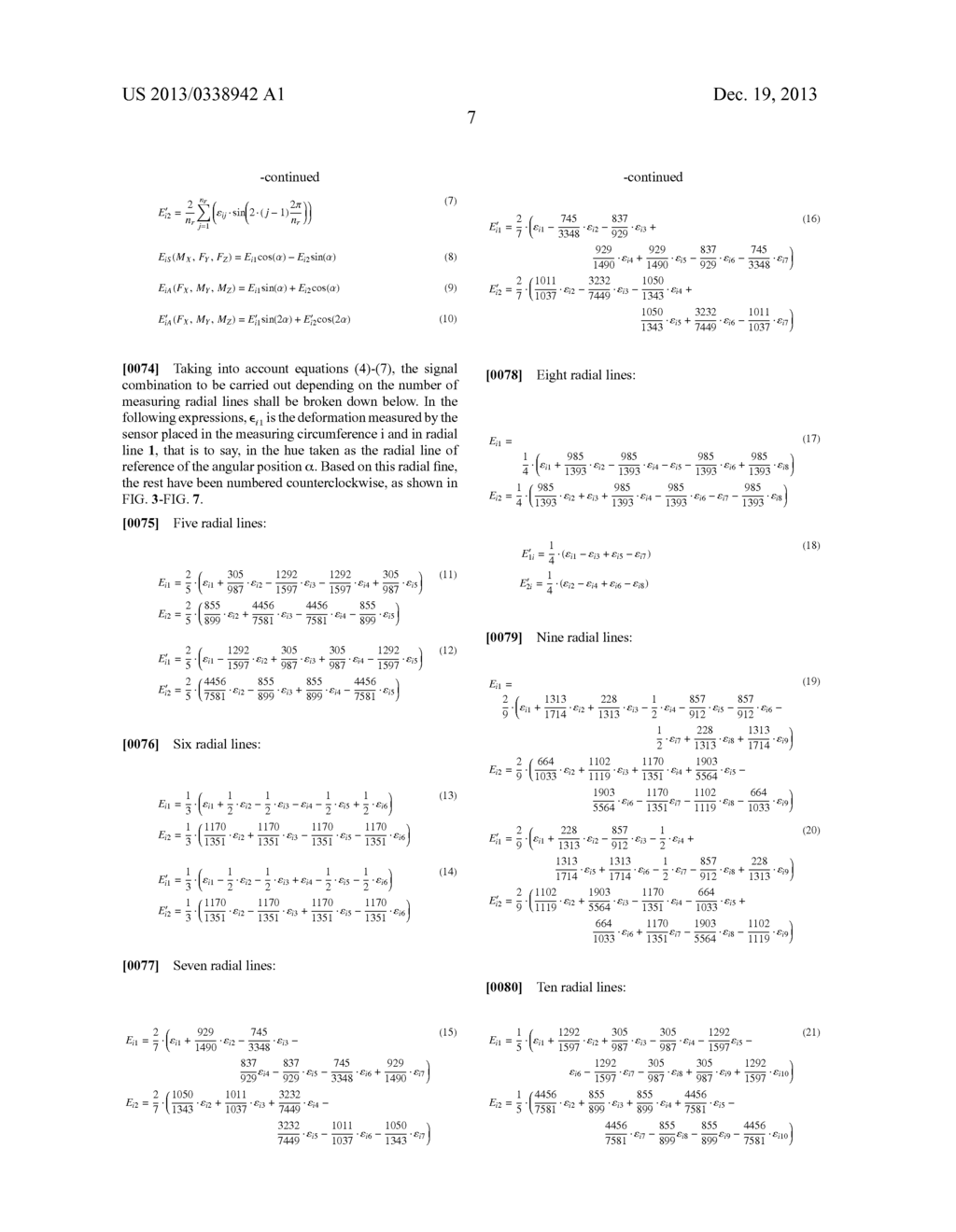 METHOD AND SYSTEM FOR ESTIMATING THE FORCES AND TORQUES GENERATED BY THE     CONTACT OF A TIRE WITH THE ROAD IN AN INSTRUMENTED WHEEL - diagram, schematic, and image 18