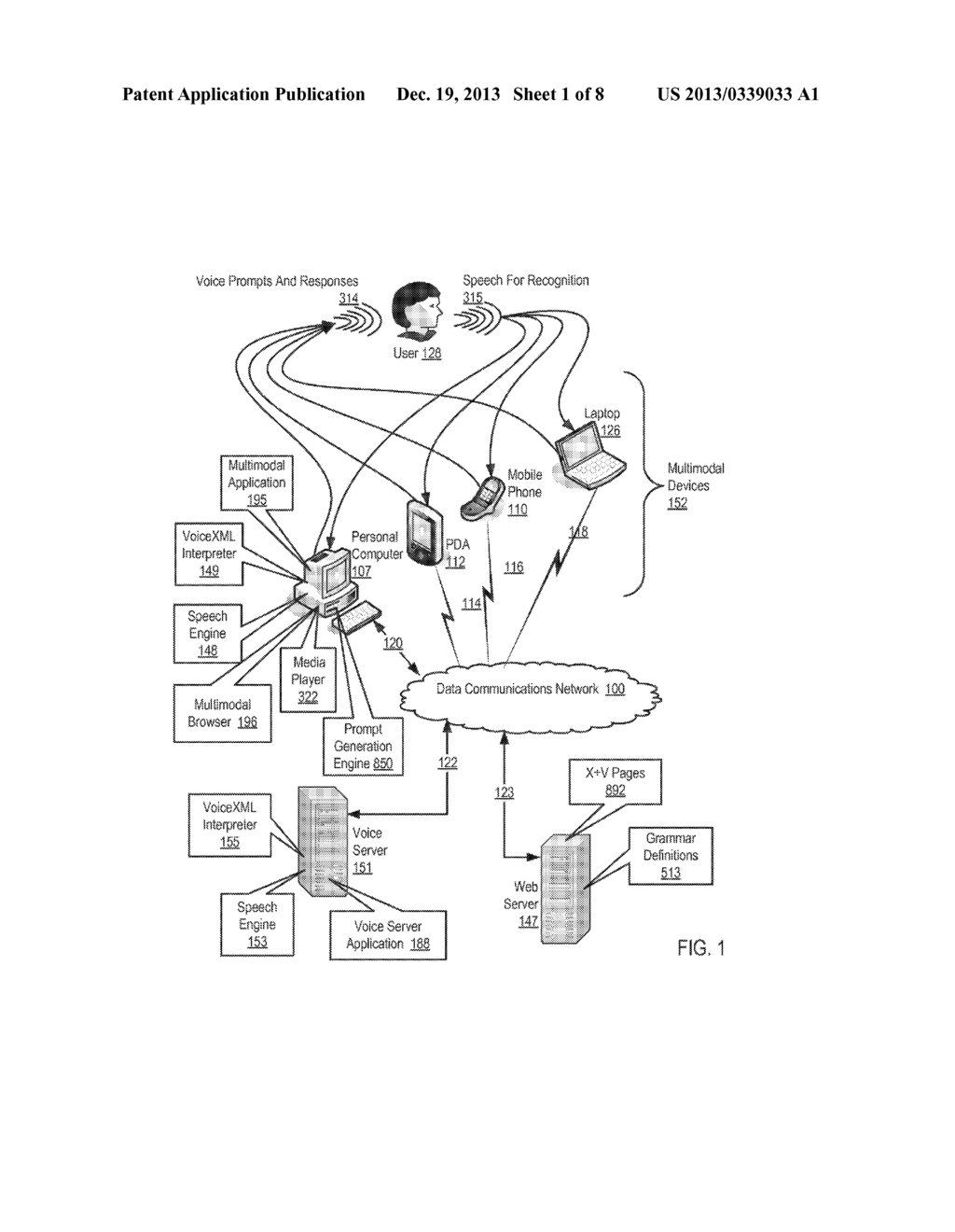 DYNAMICALLY EXTENDING THE SPEECH PROMPTS OF A MULTIMODAL APPLICATION - diagram, schematic, and image 02