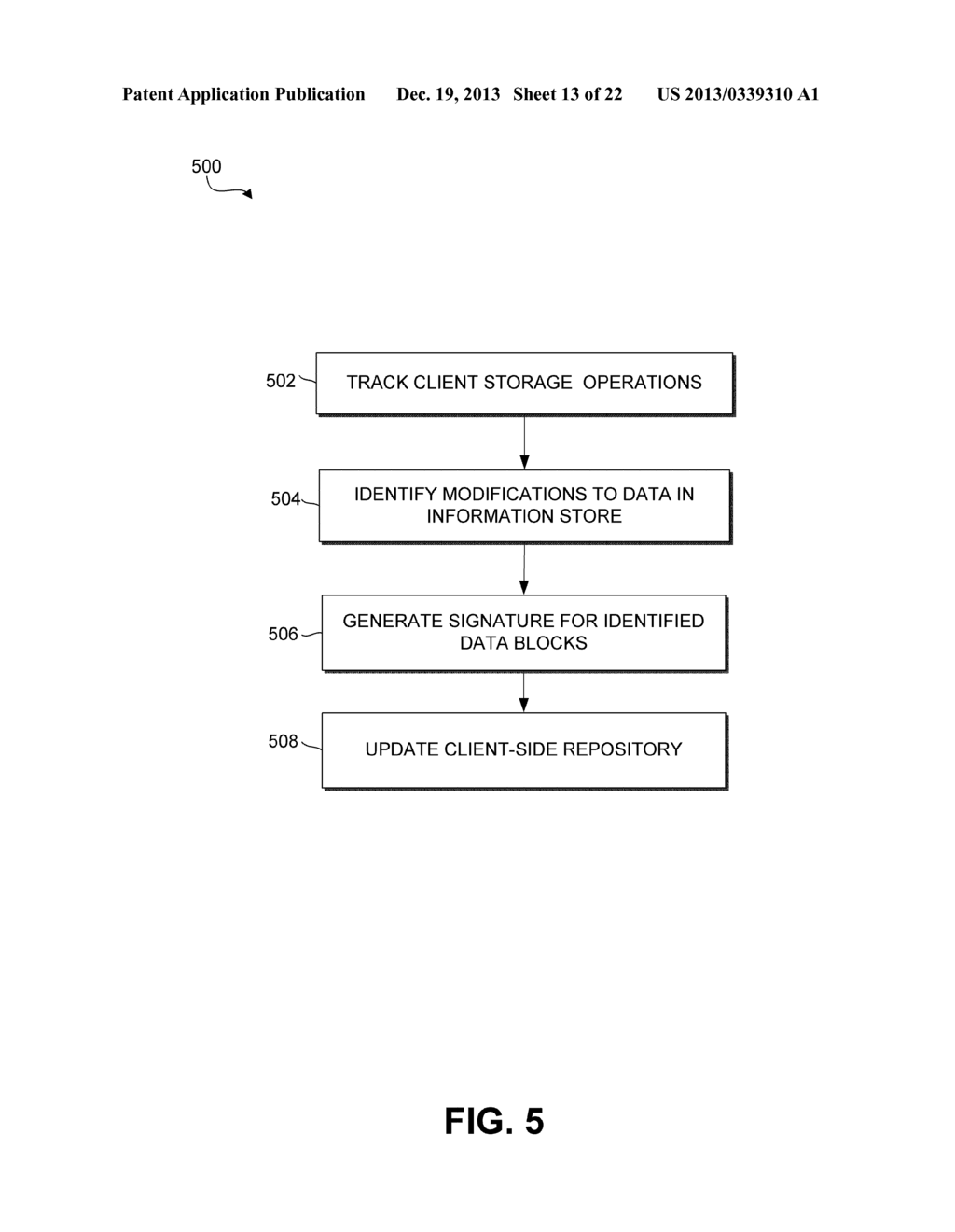 RESTORE USING A CLIENT SIDE SIGNATURE REPOSITORY IN A NETWORKED STORAGE     SYSTEM - diagram, schematic, and image 14